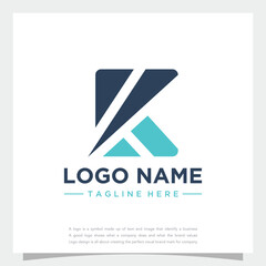 vector logotype Simple Elegant K abstract logo initial monogram template