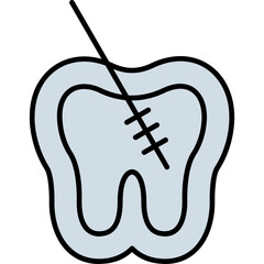 Canvas Print - Root Canal Icon