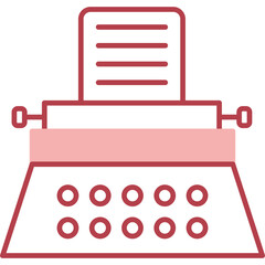 Sticker - Typewriter Icon