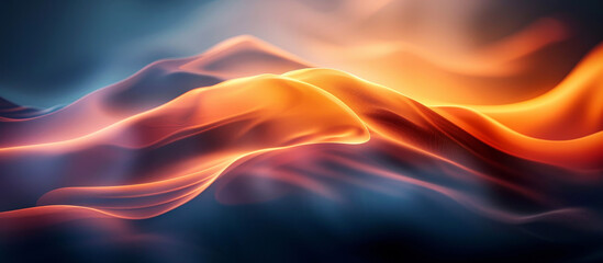 Wall Mural - abstract background with blurred color waves and gradient effects