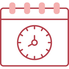 Sticker - Time And Date Icon