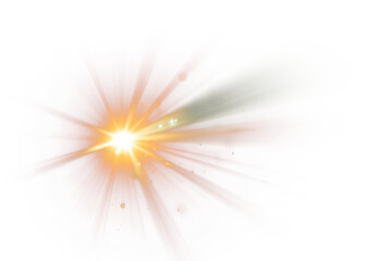 Canvas Print - PNG lens flare effect, transparent background AI generated image by rawpixel