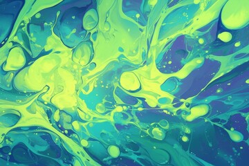 Water droplets in abstract form and colorful artwork