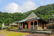 © robertharding - Pavilion at this volcanic tourist park with a peace tower, worship houses of five religions and steamy fumaroles, Bukit Kasih, Minahasa, North Sulawesi, Indonesia