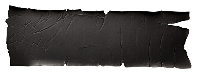 Poster - PNG  Black adhesive strip paper white background rectangle.