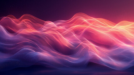 Wall Mural - A purple and pink wave with a lot of sparkles