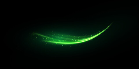 Aufkleber - Blank vector glowing green circle with neon bright lines. Illuminated podium for advertising, awards, award ceremonies, presentations. Glowing round bright frame.	