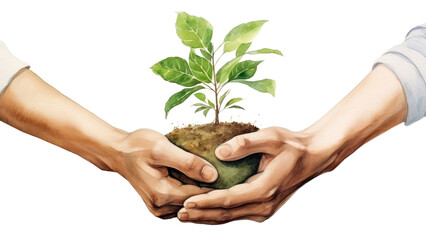 Poster - PNG Plant hand gardening planting. AI generated Image by rawpixel.
