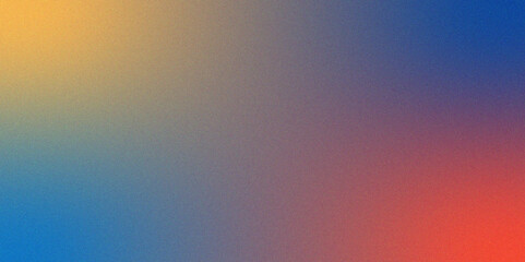 Poster - Abstract Red orange grainy gradient noise texture effect. Gradient background with glowing rough grain, noise, and bright spots. Empty space grainy noise grungy texture.