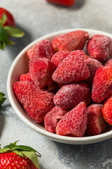 Wall Mural - Cold Frozen Organic Strawberries