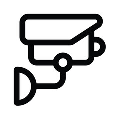 Wall Mural - Download this premium vector of CCTV, security camera icon