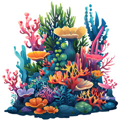 Wall Mural - fish and coral