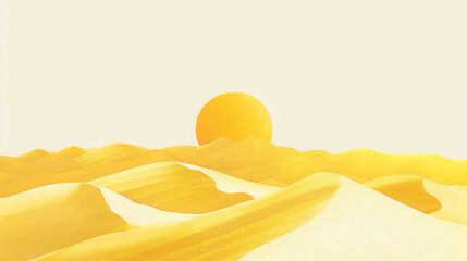 Wall Mural - summer nature background abstract concept. yellow tone color. generative ai.