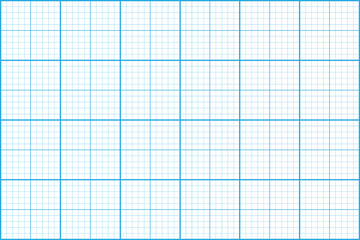 Graph paper pattern. Blue grid lines. Square layout. Vector background.