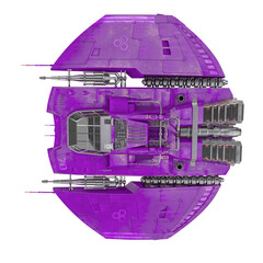 Wall Mural - alien spaceship drone top view
