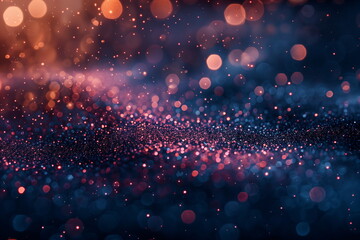 Wall Mural - abstract glitter bokeh background with sparkling lights and a shimmering surface