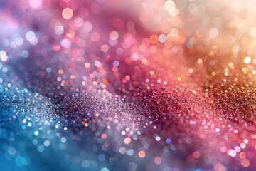 Wall Mural - Abstract colorful glitter bokeh background
