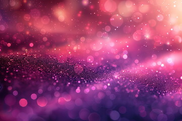 Wall Mural - Abstract purple and pink glitter bokeh background