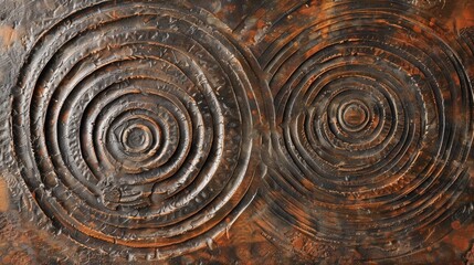 Wall Mural - smooth and uniform this bark pattern has a polished look with concentric circles forming a mesmerizi