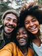 © vefimov - A group of friends smiling and taking a selfie together