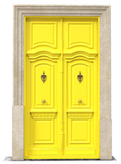 Canvas Print - Entrance classic doors for the house