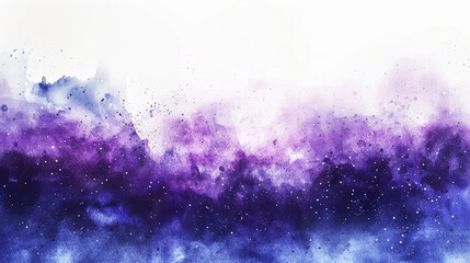 Wall Mural - celestial watercolor background, gradients of midnight blue and lavender, scattered star clusters, a