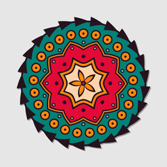 Wall Mural - Colorful mandala vector