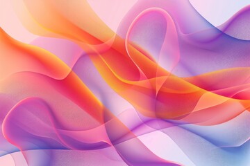 Fototapete - Colorful, flowing abstract waves, Colorful and dynamic vector background with abstract waves and curves