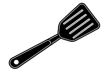 Poster - Spatula kitchen utensils vector one line