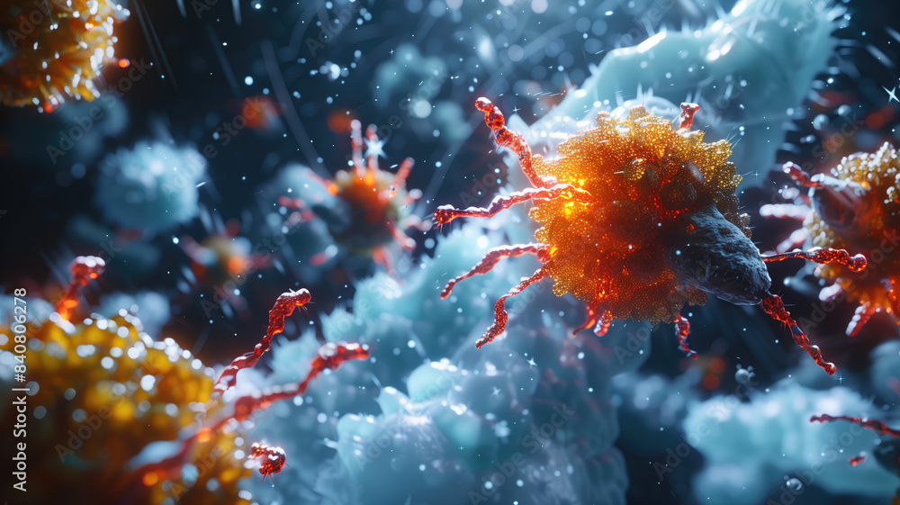Ilustrace Chimeric antigen receptor CAR - car T-Cell therapy, CAR T ...