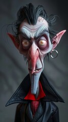 Wall Mural - 3D cartoon vampire.