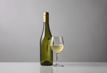 wine bottle and glass