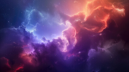 Wall Mural - Colorful space galaxy cloud nebula Stary night cosmos.generative.ai