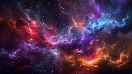 Wall Mural - Colorful space galaxy cloud nebula Stary night cosmos.generative.ai