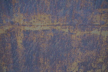 Old rusty metal surface background,  Grungy colorful metal backdrop, weathered metal texture surface