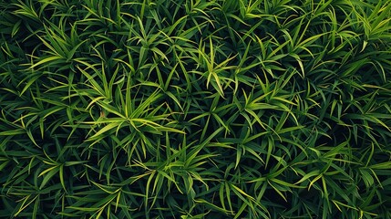 Green grass is a natural plant