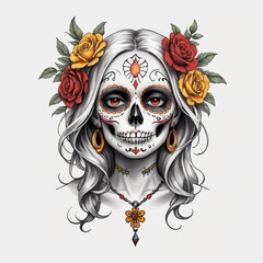 Day of the Dead Celebration: Artistic Skull Makeup Design