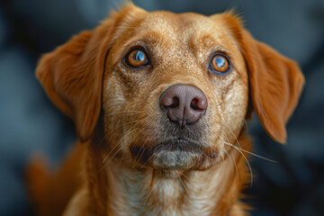 Sticker - A dog eagerly awaiting a ball to be thrown. Concept of anticipation and play. Generative Ai.