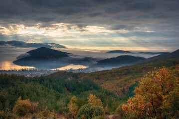 Canvas Print - landscape with mountains