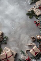 Wall Mural - festive christmas poster. merry christmas and a happy new year