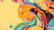 abstract asian american and pacific islander heritage month background colorful aapi celebration