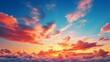 © Muhammad - Amazing scenery background of summer sunset sky in bright colors gradient