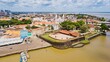 © Jair - Belém do Pará. Aerial view of the historic center of Belém and Forte do Presépio
