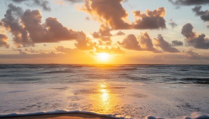 Poster - sol na linha do horizonte em um por do sol no litoral do nordeste brasileiro em um entardecer de verao