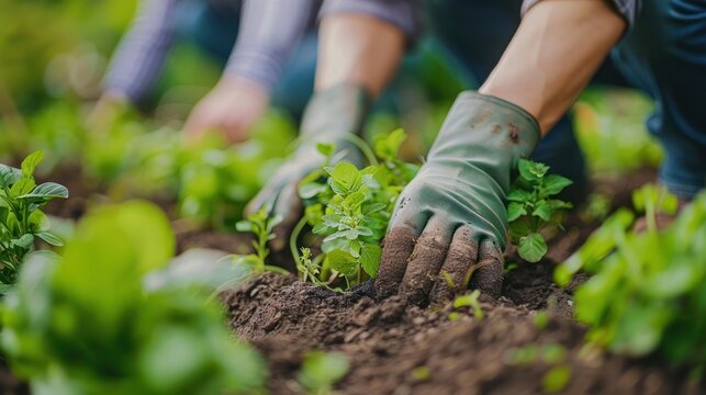 Community Gardening: Employees Cultivating a Company Green Space, Fostering Environmental Wellness