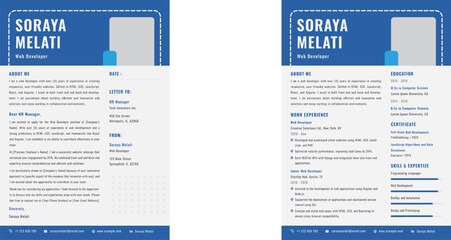 CV Resume Web Developer V4