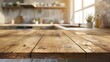 © studio clever - Rustic Wooden Kitchen Table Generative AI