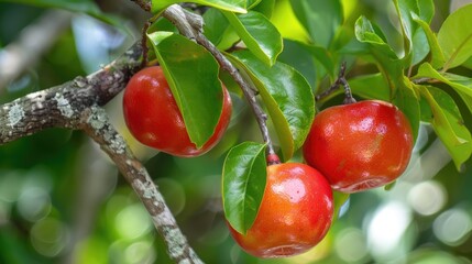 Wall Mural - Barbados cherry (acerola)  