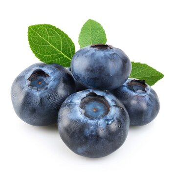 Blueberry isolated on white background  