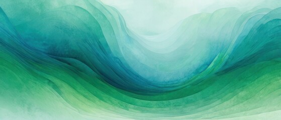 Wall Mural - gradient green blue background illustration